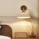 Helnys Nordic Walnut LED Wall Sconce Light for Bedroom Living Room Stair Bathroom