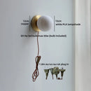 Helyn's Nordic Swing Arm LED Wall Lamp - Modern Copper Bedside Light