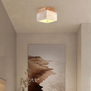 Helnys Nordic Wood Ceiling Light Fixture LED Bedroom Porch Hallway Modern Lamp
