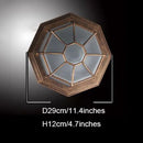 Helnys Rustic Frosted Glass Outdoor Ceiling Light Flush Lamp Europe Style IP Rate Fixture