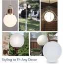 Helnys White Acrylic Shade for Outdoor Lamp Post Globe Cover