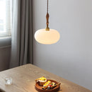 Helnys White Glass LED Pendant Lights - Modern Nordic Hanging Lamp