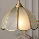 Helnys Antique Glass LED Pendant Lamp Adjustable Kitchen Light Fixture