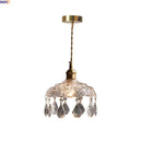 Helnys Crystal Glass LED Pendant Chandelier - Modern Luxury Hanging Light Fixtures