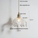 Modern Nordic Glass Pendant Light Fixture - Helnys Copper Socket LED Hanging Lamp
