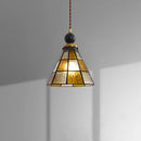 Helnys Tiffany Glass LED Pendant Lamp for Kitchen Dining Room Nordic Modern Home Lighting