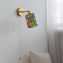 Helnys Round Glass LED Wall Lamps for Bedroom and Living Room