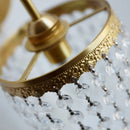 Helnys Crystal Copper LED Wall Light Fixture for Indoor Kitchen Décor