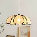 Helnys 50CM Rattan Flower Pendant Lamp LED Indoor Hanging Light Nordic Modern