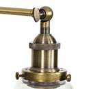 Helnys Single Arm LED Wall Lamp Glass Iron Vintage Stair Light Fixtures