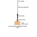Helnys Copper Glass LED Pendant Lamp Industrial Vintage Hanging Lights