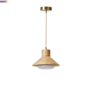 Helnys Wooden LED Pendant Lights - Wabi Sabi Style Kitchen Island Dining Lamp