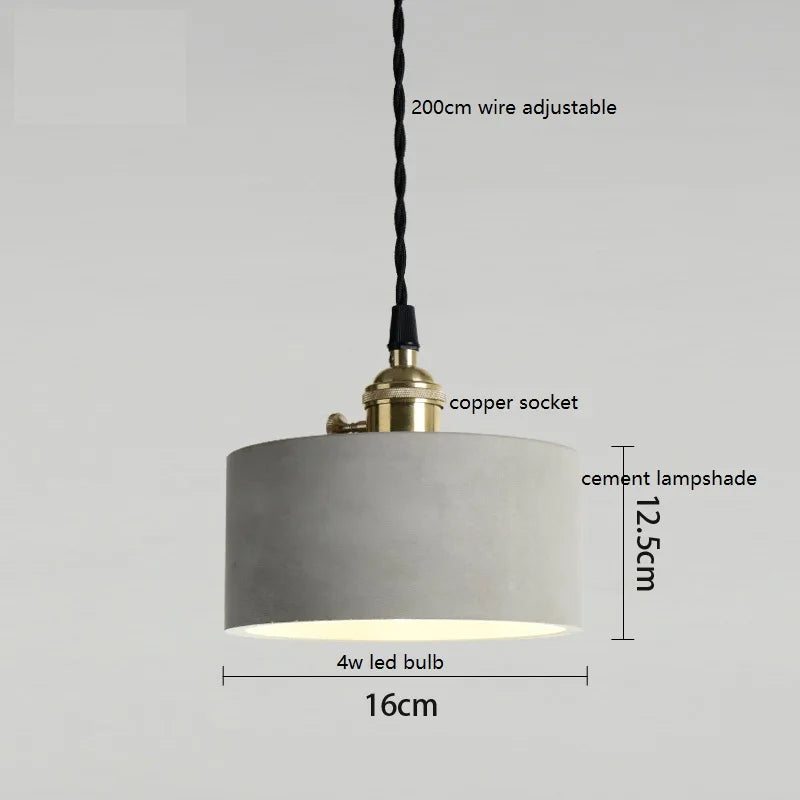 Helnys Yellow Cave LED Pendant Light - Modern Nordic Copper Socket Hanglamp