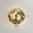 Helnys Marble LED Wall Sconce Round Modern Indoor Decor Light