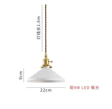 Helnys Blue Glass Pendant Lights - Bedroom Dinning Living Room Lighting Fixtures