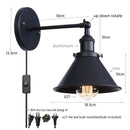 Helnys Industrial LED Wall Lamps for Home Decor and Ambient Lighting