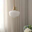 Helnys Glass LED Pendant Light Fixture with Knob Switch - Modern Nordic Design