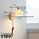 Helnys Modern LED Wall Sconce Rotatable White Ceramic Vanity Light