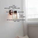 Helnys Modern LED Glass Wall Light for Bathroom Bedroom Mirrors