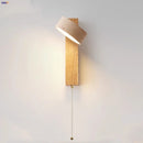 Helnys Wood Canopy LED Wall Light - Japan Style Bedside Lamp