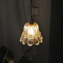 Helnys Amber Copper LED Pendant Lights Glass Hang Lamp - 200CM Wire Adjustable