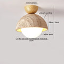 Helnys Copper Stone LED Ceiling Lights - Japan Style Ceiling Lamp