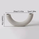 Helnys Ceramic Crescent Moon Vase - Creative Flower Pot for Home Decor