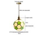 Helnys Glass Round Pendant Lampshade Chandelier in White for Bedroom, Dining, and Living Room