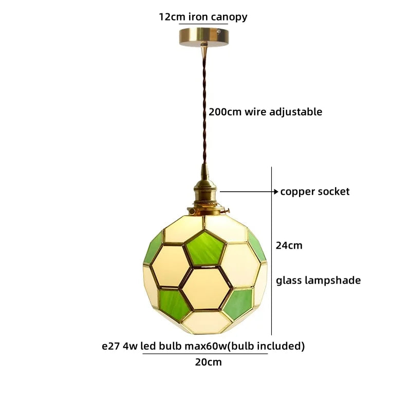 Helnys Nordic Glass Pendant Chandelier - Modern LED Hanging Lamp for Living Room & Bedroom