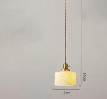 Helnys Blue Glass Pendant Lights - Bedroom Dinning Living Room Lighting Fixtures