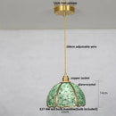 Helnys Luxury Crystal Glass Pendant Light Fixture for Kitchen Dining Bar - Colorful LED Lighting