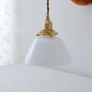 Helnys Copper Socket LED Pendant Lamp Glass Adjustable Hanging Light