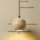 Helnys Yellow Travertine LED Pendant Light - Nordic Modern Hang Lamp