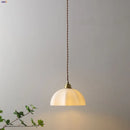 Helnys White Glass LED Pendant Lamp Modern Nordic Hanging Lights for Home