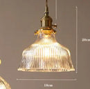 Helnys Blue Glass Pendant Lights for Bedroom Dinning Living Room