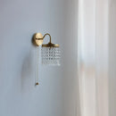 Helnys Crystal Copper LED Wall Light Fixture for Indoor Kitchen Décor