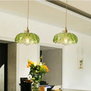 Helnys Green Glass LED Pendant Lights - Modern Nordic Hanging Fixtures