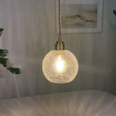 Helnys Clear Glass LED Pendant Light Fixture - Nordic Modern Hanging Lights