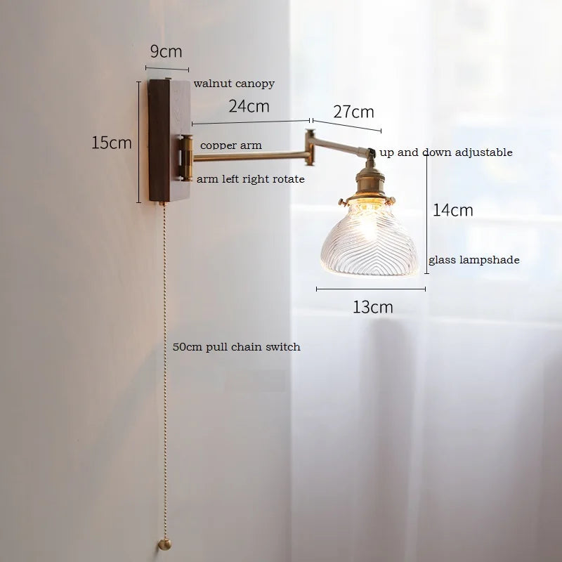 Helnys Flower Ceramic LED Wall Light Copper Arm Sconce - Modern Home Decor